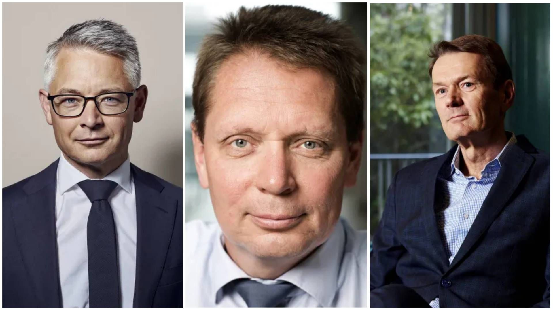 Ralf Magnussen (left), head of Nykredit AM, Henning Mortensen, head of Jyske Capital, and Lars Bo Bertram, CEO of BankInvest. | Photo: PR / AP Pension / Jyske Capital / BankInvest