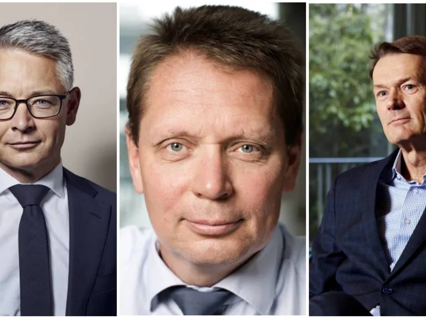 Ralf Magnussen (left), head of Nykredit AM, Henning Mortensen, head of Jyske Capital, and Lars Bo Bertram, CEO of BankInvest. | Photo: PR / AP Pension / Jyske Capital / BankInvest