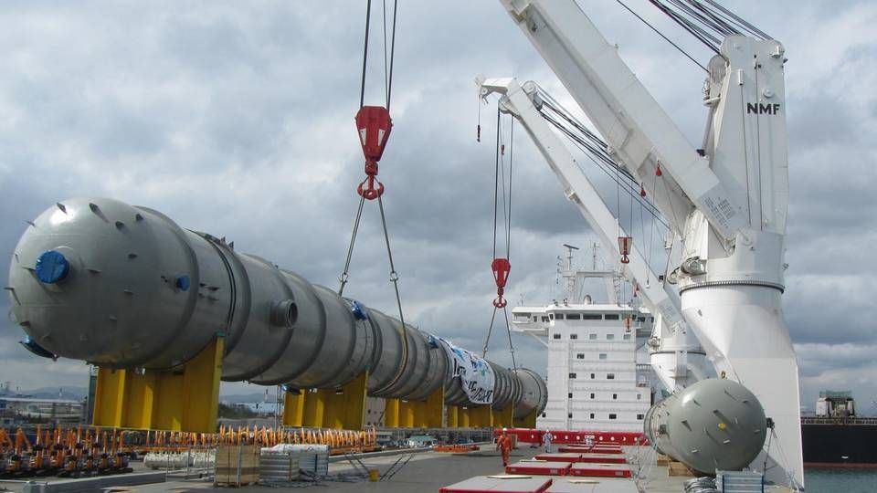 Heavy-lift hos konkurrenten Hansa Heavy Lift.