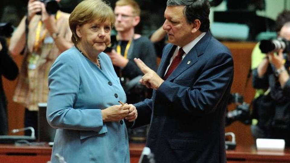 Angela Merkel og formand for EU-Kommissionen Manuel Barroso. | Foto: EU