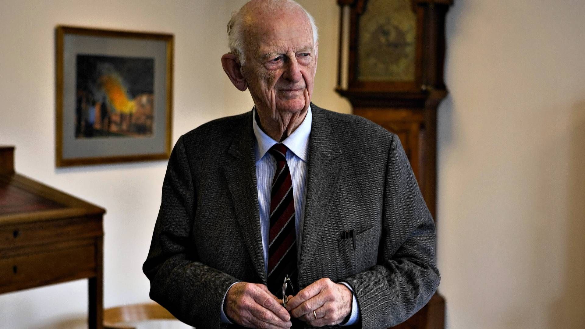 Afdøde Haldor Topsøe blev 99 år. Han efterlod en veldrevet virksomhed til sin familie. | Foto: Thomas Larsen