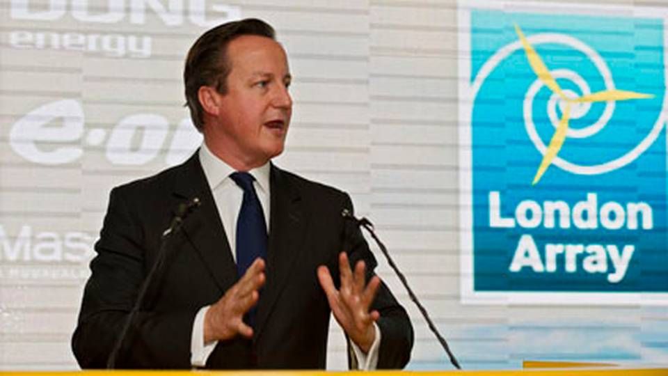 David Cameron ryster i ministerposten, og det kan mærkes i Energi- og Klimaministeriet | Foto: London Array