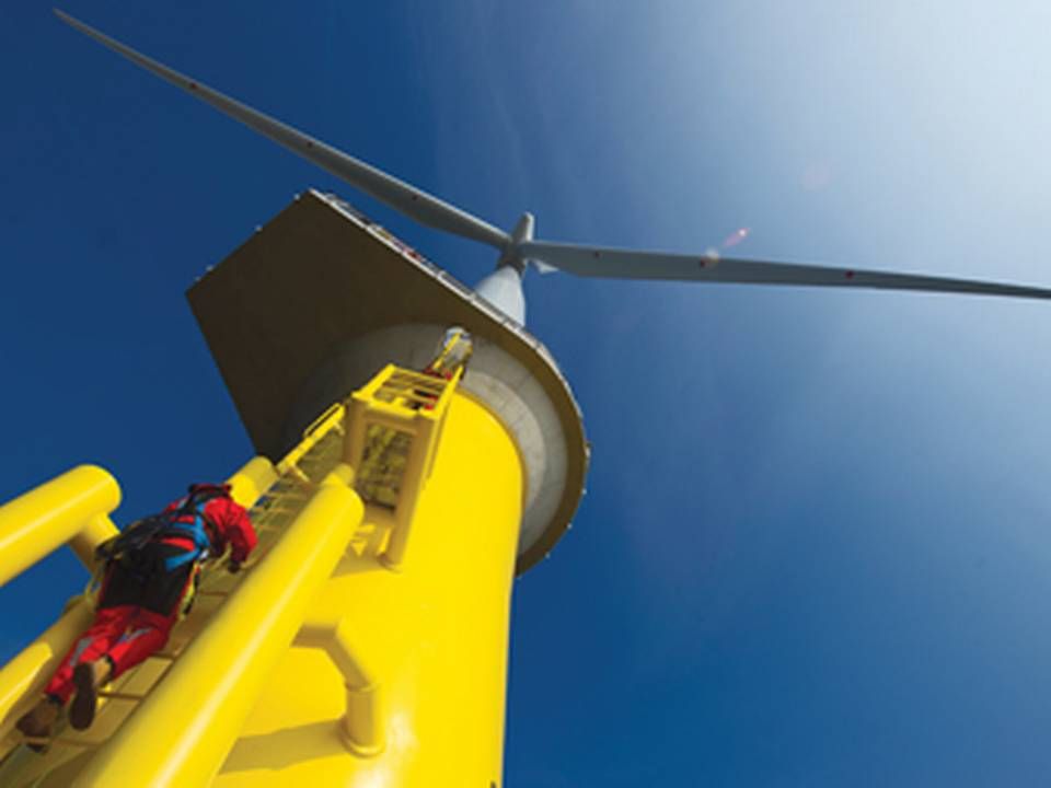 Udviklingen på offshore-markedet for vind ser gunstig ud for SubC Partners. Her ses et vindmøllefundament fra Bladt Industries. | Foto: London Array