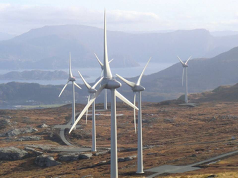 På billledet ses de solgte vindmøller i Norge. Foto: DONG | Foto: DONG