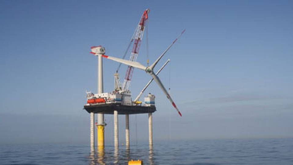 Offshore-mølle installeres. Foto: Areva | Foto: AREVA