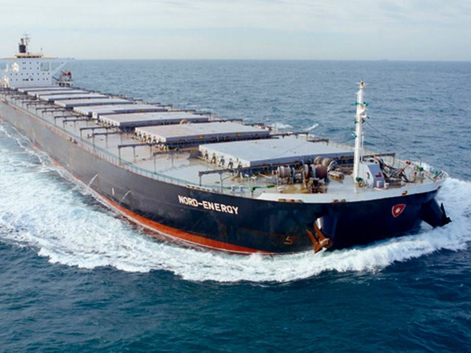Capesize-skibet Nord-Energy, som Norden solgte i 2016 til belgiske Bocimar til et bogført tab på 14,8 mio. dollar.