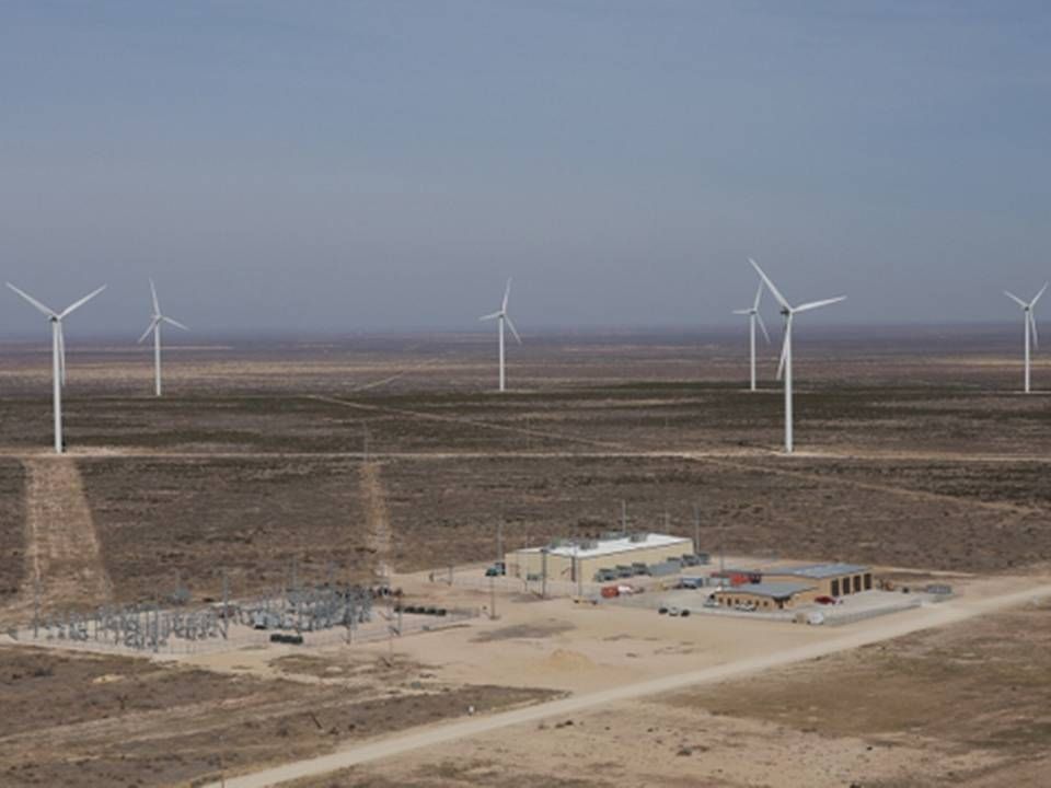 EDF-ejede vindmøller i Texas, USA.