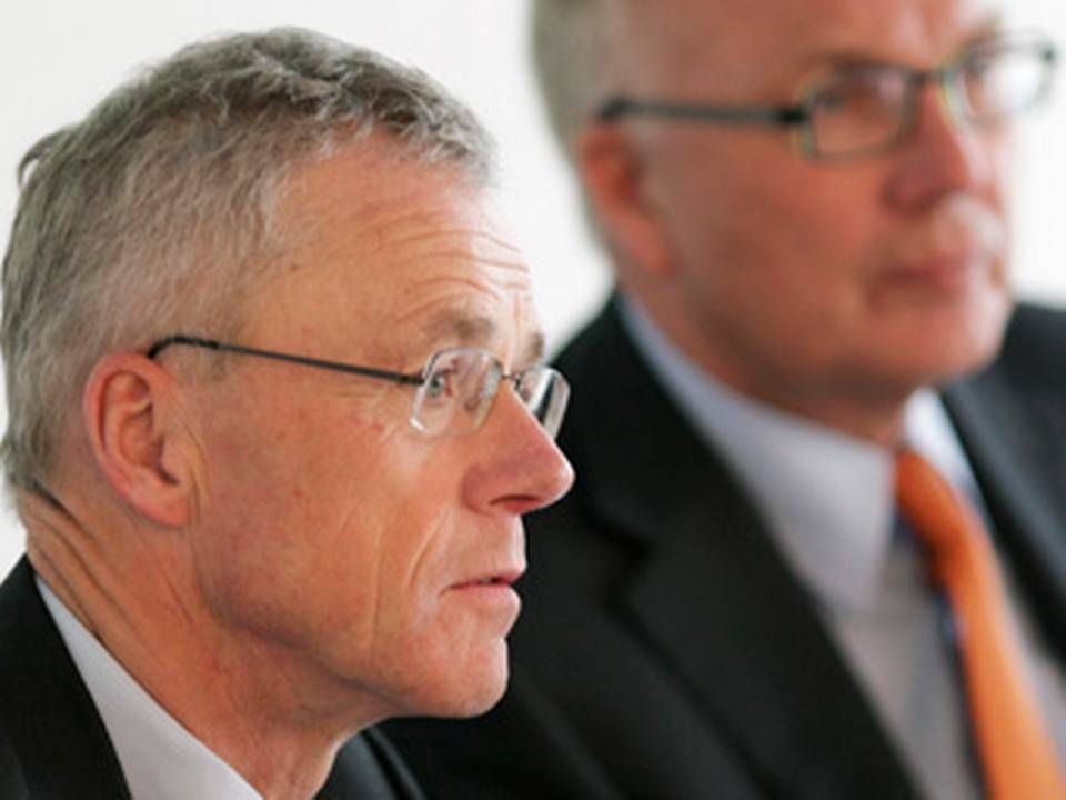 Anders Eldrup og Fritz Schur ved DONG Energys generalforsamling i 2011.