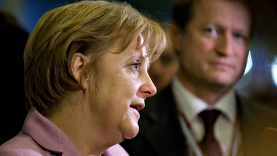 Angela Merkel og hendes koalitionsregering vil ikke nøjes med et CO2-mål i EU's klimamål mod 2030. | Foto: Lars Krabbe