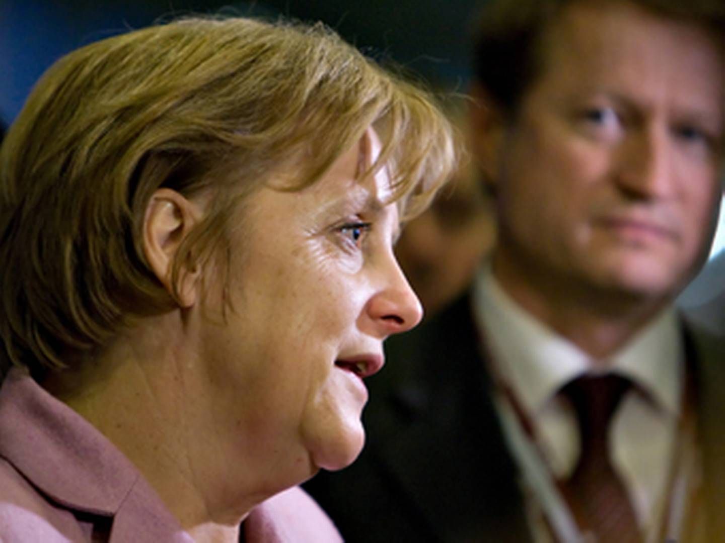 Angela Merkel og hendes koalitionsregering vil ikke nøjes med et CO2-mål i EU's klimamål mod 2030. | Foto: Lars Krabbe