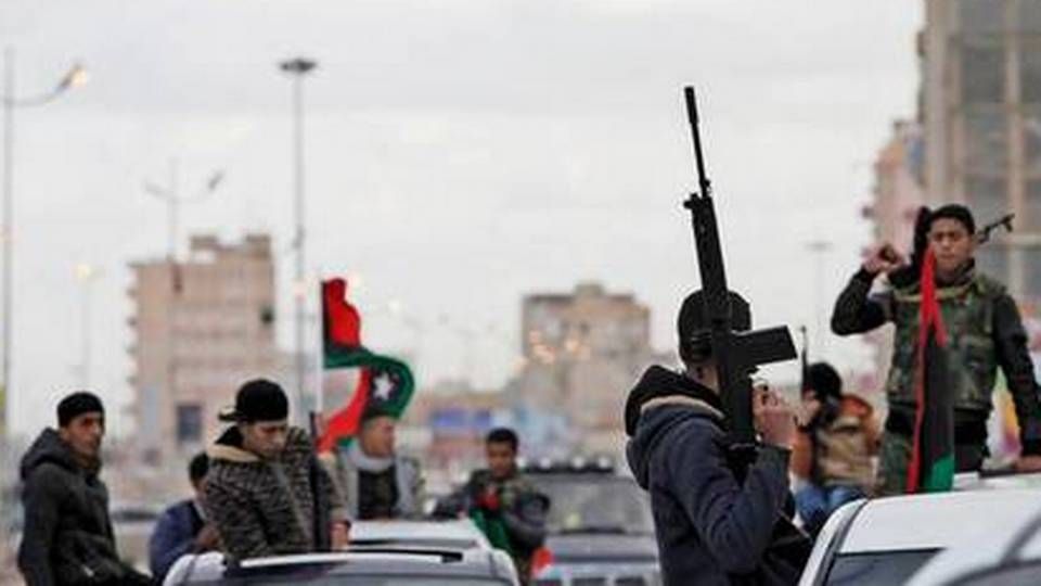 Bevæbnede oprørsstyrker i Libyen.