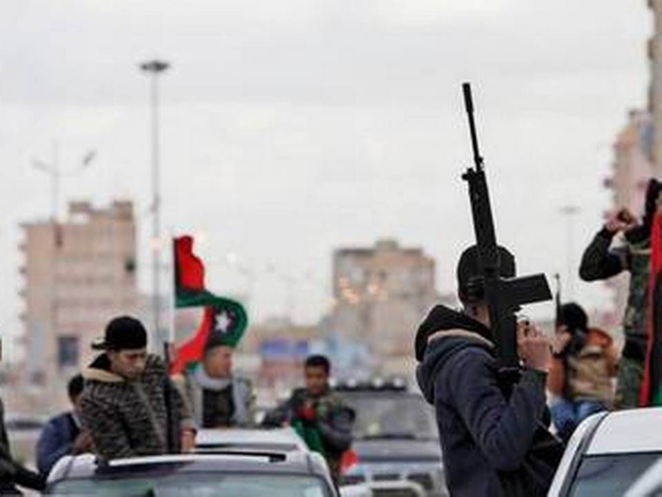 Bevæbnede oprørsstyrker i Libyen.