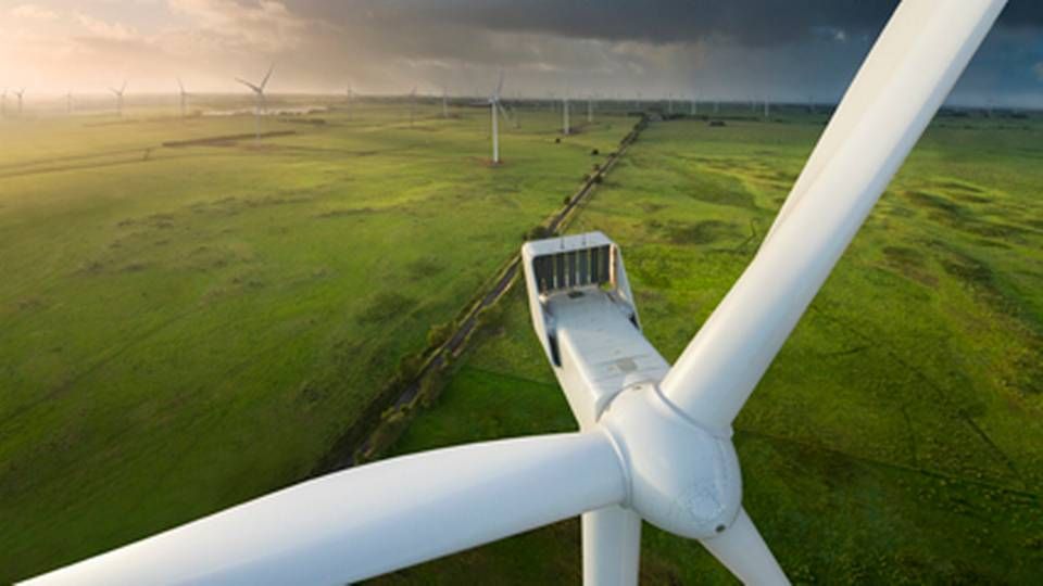 Det er vindmølle-modellen V112-3.0 MW, som Vestas i løbet af det næste halvår afskiber til Jordan. | Foto: Vestas