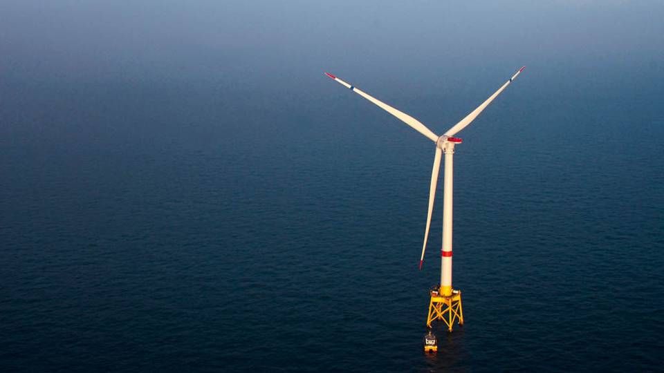 Alstoms Haliade 150-mølle på 6 MW opstillet ud for den belgiske kyst. | Foto: Alstom, Johann Roggeman