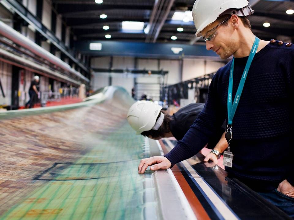 Siemens bygger en vingefabrik i Storbritannien, som skal producere vingerne til selskabets store havvindmølle på 6 megawatt. | Foto: Siemens