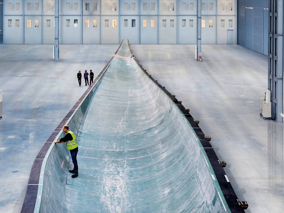 Siemens' nye 6 MW mølle har vinger på "blot" 75 meter. En 10 MW mølle vil formentlig kræve vinger på op til 100 meter. | Foto: Siemens