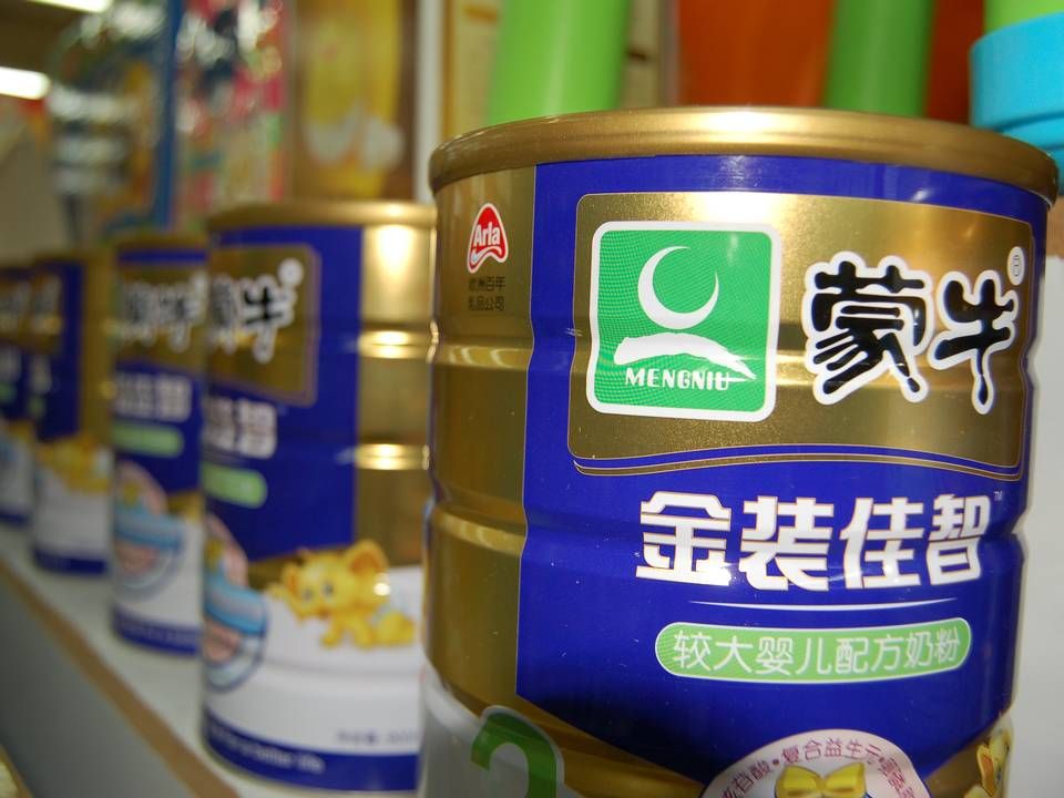 Arla sælger i Kina også mælkepulver gennem samarbejdet med partneren Mengniu. | Foto: Ritzau Scanpix