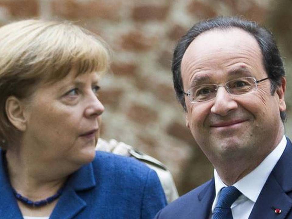 Angela Merkel og Francois Hollande | Foto: Gero Breloer, AP