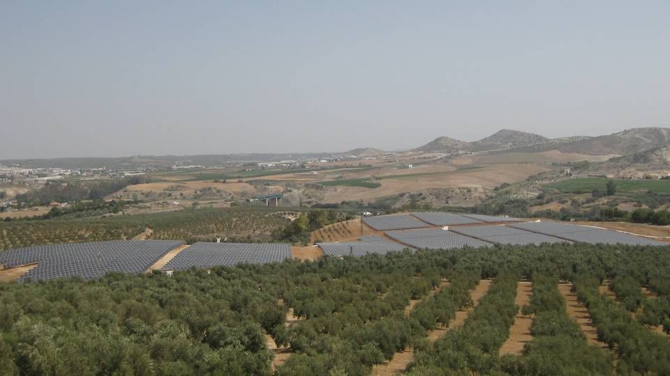 EnergiMidt har betalt mere end 100 mio. kr. for solcelleparken Puente Genil, på 3,7 megawatt, i Spanien. | Foto: EnergiMidt
