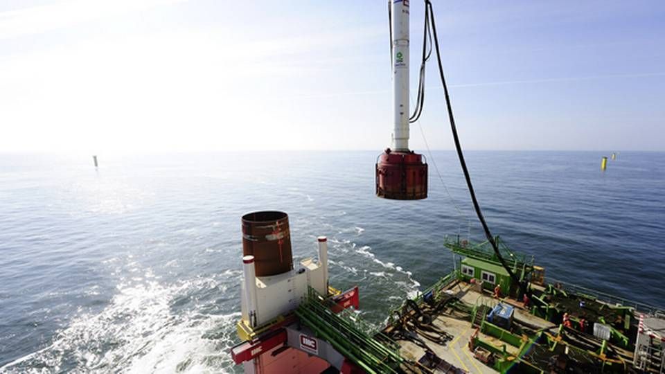 I 2015 sikrede bl.a. havmølleparken Borkum Riffgrund historisk stor eksport til Tyskland. Siden er den hamret i bund. | Foto: Dong Energy