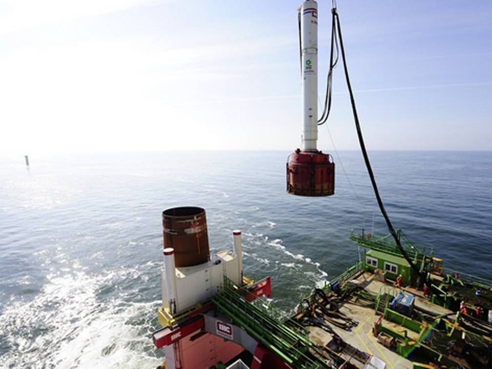In 2015, the offshore installation Borkum Riffgrund ensured a large export to Germany. It has been plummeted. | Photo: Dong Energy