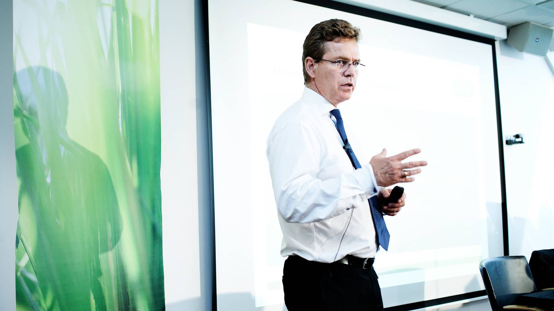 CEO Peder Tuborgh fremlagde onsdag morgen Arlas seneste årsregnskab. | Foto: Niels Hougaard/POLFOTO/arkiv