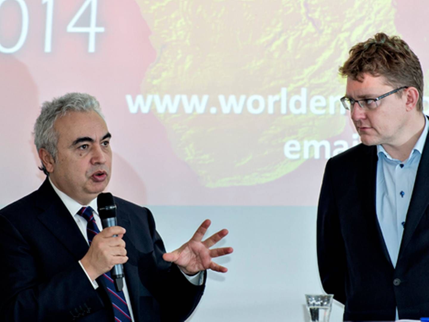 Både IEA's cheføkonom, Fatih Birol, og klima- og energiminister Rasmus Helveg Petersen, skulle tale på Energiens Topmøde. Nu må gæsterne nøjes med Fatih Birol. | Foto: LARS KRABBE/POLFOTO