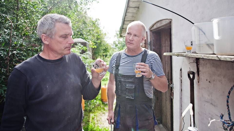 Per Kølster (tv.), Kølster Malt & Øl og formand for Økologisk Landsforening, står bag netværket sammen med Anders Kissmeyer og Christian Andersen. | Foto: Polfoto/Peter Mydske/Arkiv