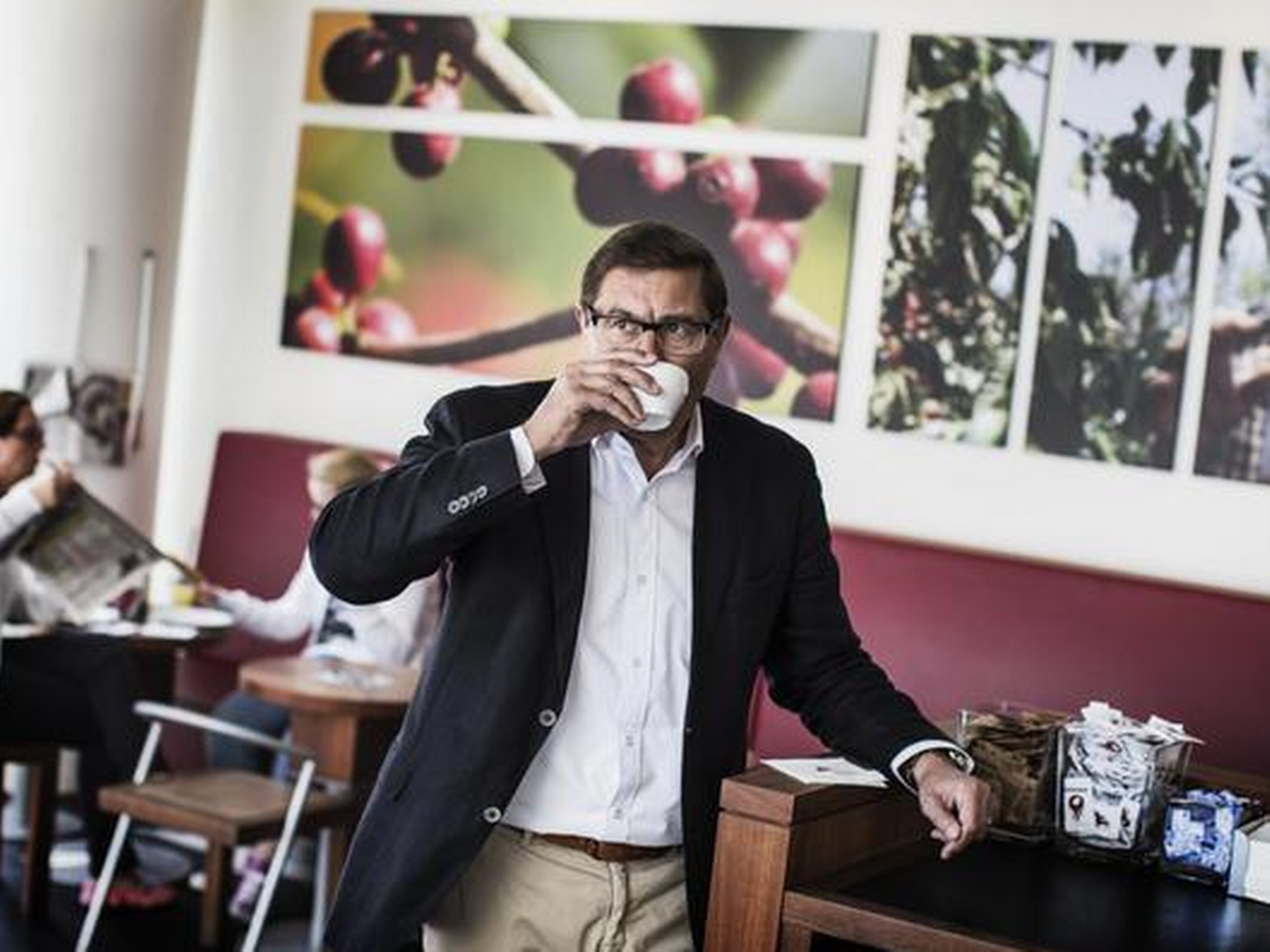 Kaffekæden med direktør og stifter Kenneth Luciani i spidsen har givet investeringsbanken Carnegie mandat til at undersøge markedet for eventuelle købere. Foto: Niels Hougaard | Foto: Niels Hougaard