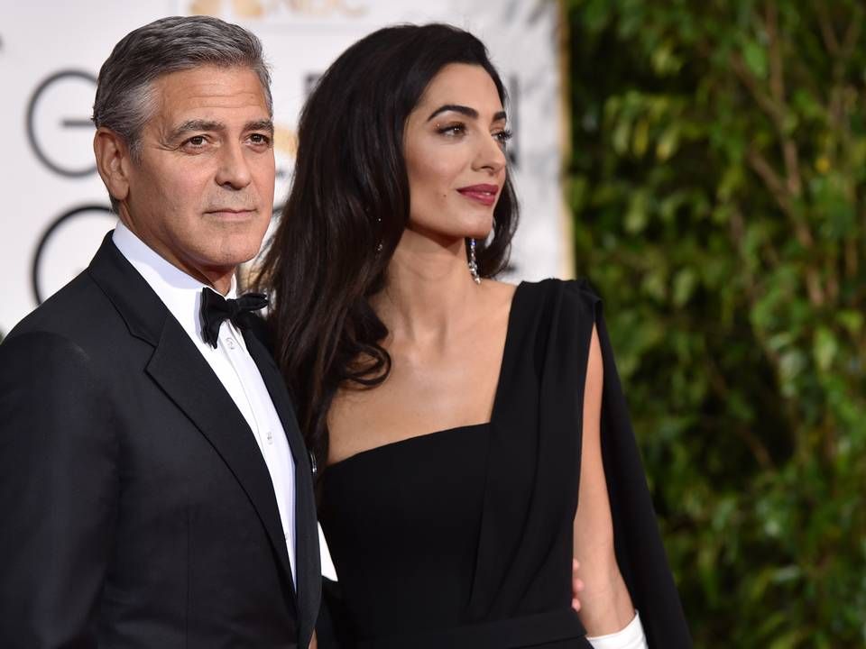Skuespilleren George Clooney med hans hustru. | Foto: John Shearer/AP Photo/Ritzau