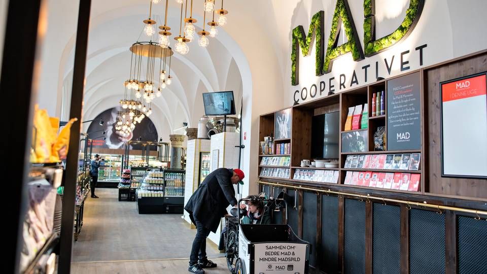Coop præsenterede sit årsregnskab i den nye flagskibsbutik Mad Cooperativet, der ligger på Hovedbanegården i København. | Foto: Lars Krabbe/Polfoto