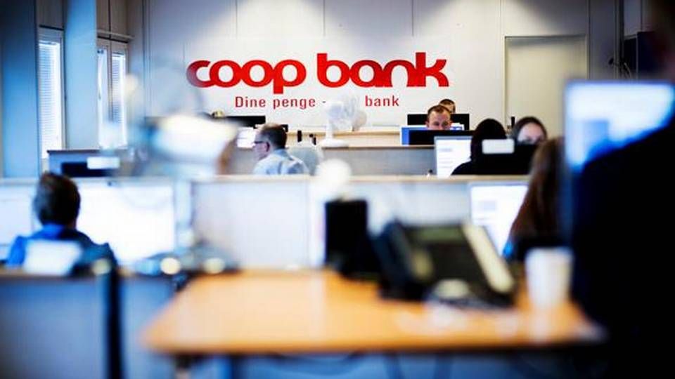 Coop Bank havde ifølge Berlingske ved årsskiftet 59.000 kunder, netto rente- og gebyrindtægterne udgjorde i 2015 23,1 mio. kr., og årets resultat var et underskud på 51,4 mio. kroner. | Foto: PR