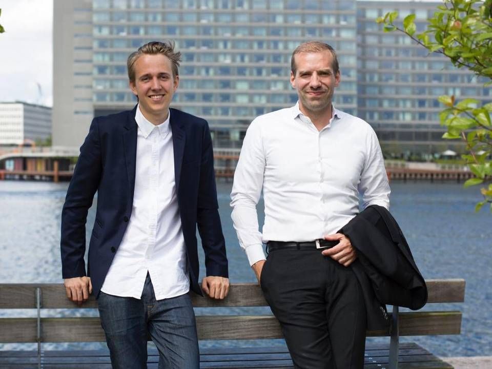 Newsios stiftere Thomas Heltborg Juul (th) og Sillas Poulsen. | Foto: PR
