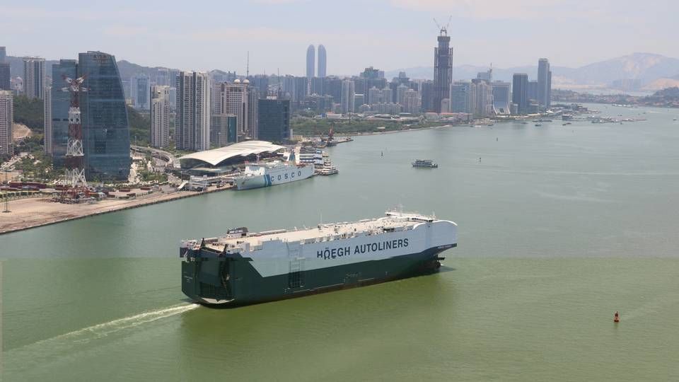 The world's largest car carrier vessel Höegh Target, which can hold 8,500 cars at a time. | Photo: Höegh Autoliners