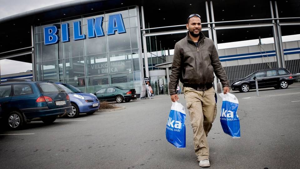 Bilka i Tilst er et af de største danske hypermarkeder. Det er bygget før den nuværende planlov trådte i kraft, der forbød at bygge supermarkeder på over 3500 kvadratmeter. | Foto: Casper Dalhoff/Jyllands-Posten