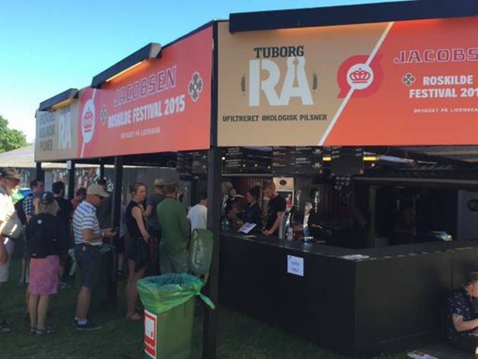 Salg af Tuborg Rå på Roskilde Festivalen i sommeren 2014. | Foto: Jørgen Rudbeck