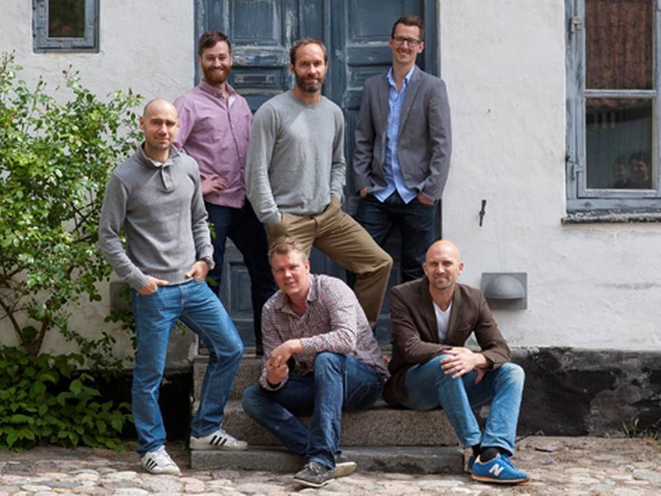 De seks iværksættere bag Gorm's. Fra venstre øverst: Gorm Wisweh, Kim Keller, Jakob Heiberg. Nederst fra venstre: Christian Madsen, Andreas Byder og Jonas Fogh. | Foto: Gorm's