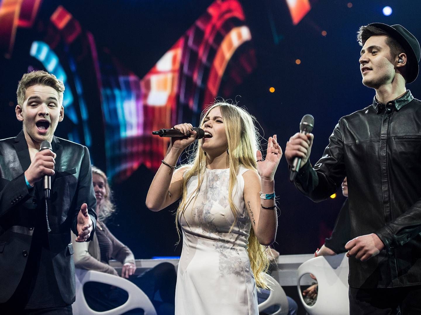 Blu producerer bl.a. X Factor. Her billede fra den seneste sæson. | Foto: Mogens Flindt/Polfoto/Arkiv
