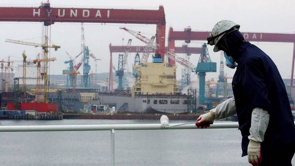 Der bliver igen åbnet op for en storfusion mellem Hyundai merchant Marine Co. og Hanjin Shipping. | Photo: Lee Jin-man/AP/POLFOTO/arkiv