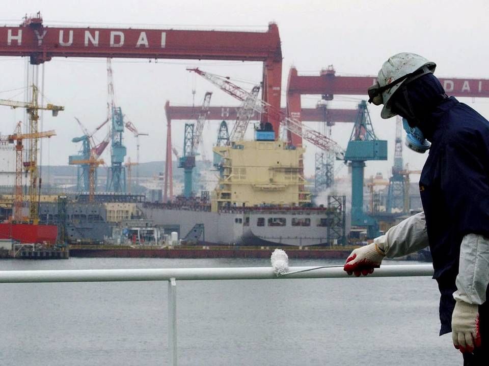 Der bliver igen åbnet op for en storfusion mellem Hyundai merchant Marine Co. og Hanjin Shipping. | Photo: Lee Jin-man/AP/POLFOTO/arkiv
