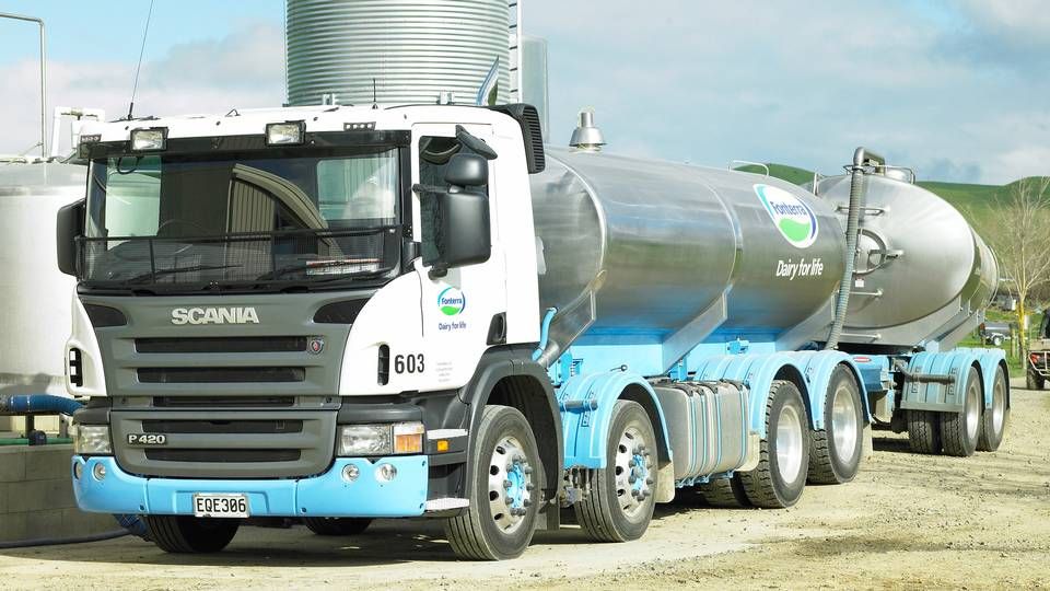 Selvom Fonterra siger, at mælkeprisen er for høj, leverede selskabet et overskud efter skat på 409 mio. newzealandske dollars. i de første seks måneder af regnskabsåret 2015/2016. | Foto: Fonterra/PR