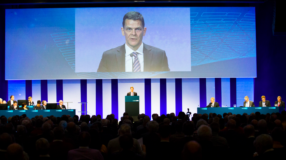 Ole Andersen, der her taler som bestyrelsesformand i Danske Bank, bliver Årets Bestyrelsesformand 2015. Prisen vinder han især for sit arbejde som formand for bestyrelsen i Chr. Hansen. Foto: Tobias Nørgaard Pedersen | Foto: Tobias Nørgaard Pedersen