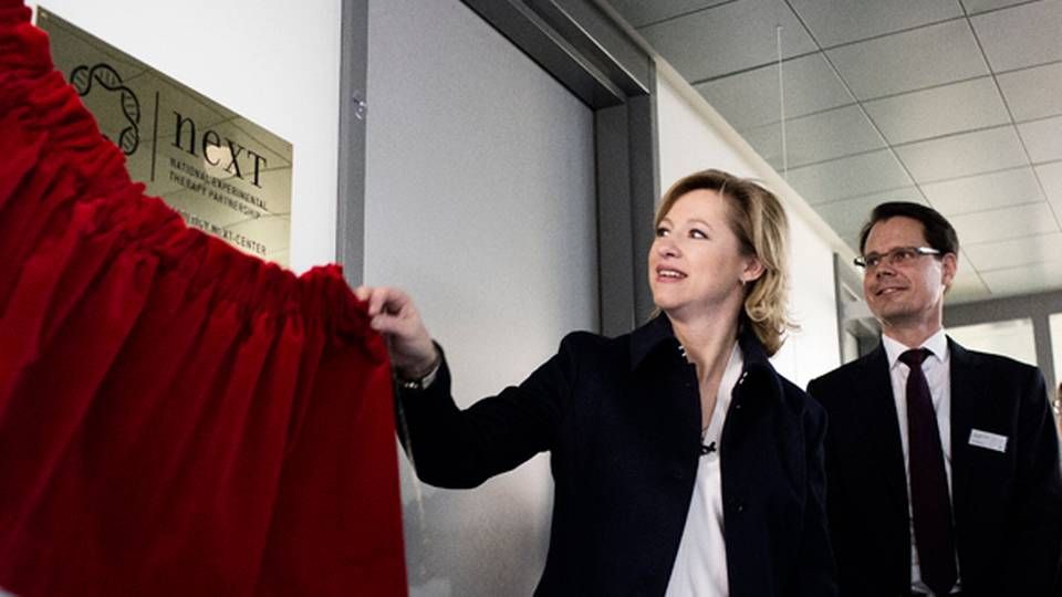 Formand for Region Hovedstaden, Sophie Hæstorp Andersen og Thomas Kongstad Petersen ved indvielsen af NEXT-enheden på Rigshospitalet | Foto: Simon Klein-Knudsen