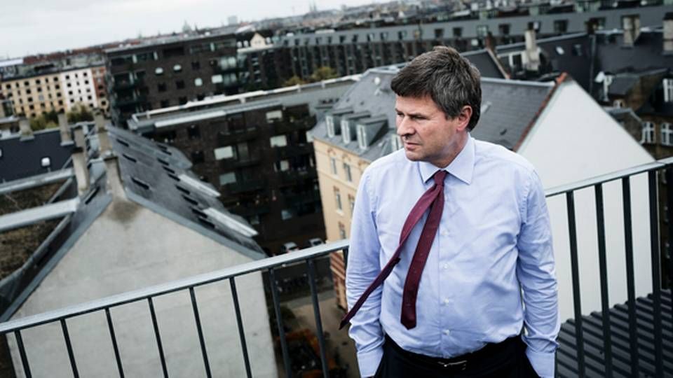 Finanstilsynets direktør Jesper Berg på toppen af tilsynets kontor i Aarhusgade i København. | Foto: Ritzau Scanpix/Jens Henrik Daugaard.