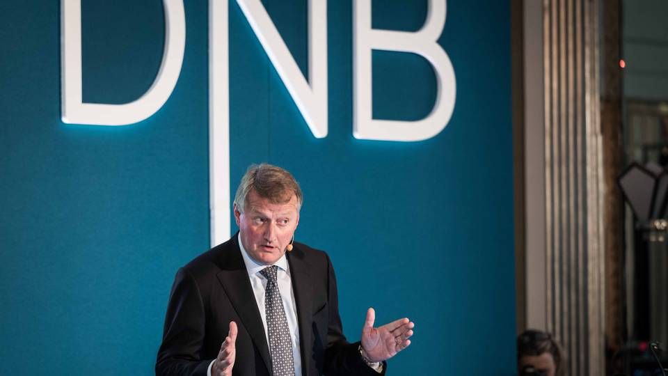 Rune Bjerke, CEO of DNB, at the bank's capital market day in London, November 2015. | Photo: PR-foto: Olav Mellingsæter/DNB