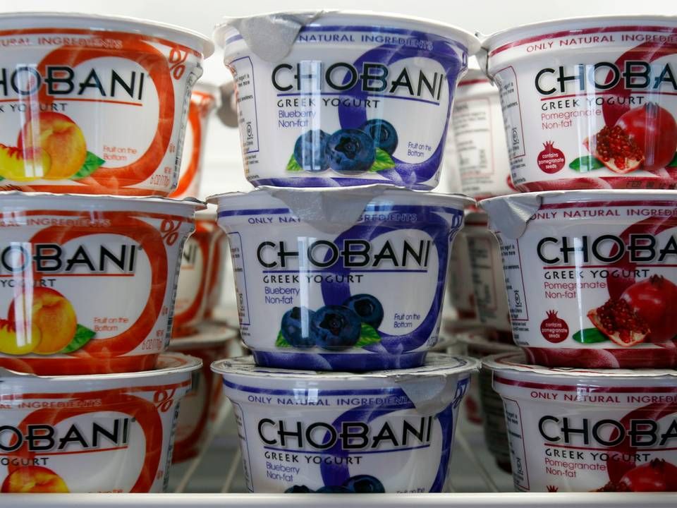 Amerikanske Chobani er en af de mange mejerivirksomhedder, der i dag fremstiller og sælger græsk yoghurt. | Foto: Mike Groll/AP/POLFOTO/arkiv