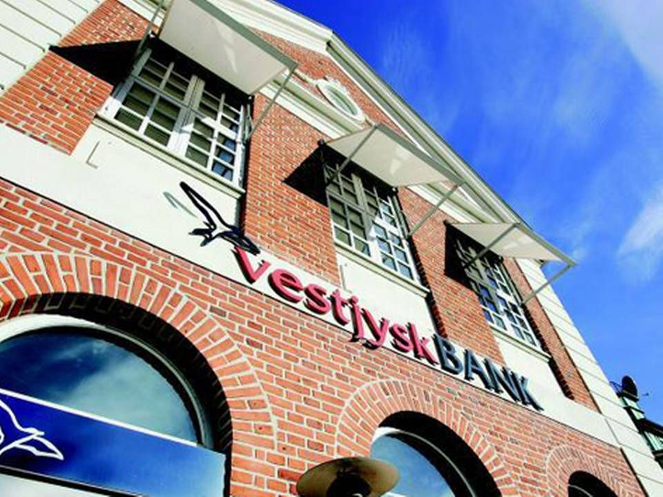 Vestjysk Bank og Østjydsk Bank må ikke betale renter på risikovillige lån til statskassen, fordi deres kapitalsituation er for dårlig ved udgangen af 2016. | Foto: Vestjysk Bank/PR