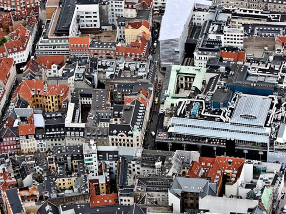 Luftfoto af København, hvor der er studieboliger til 15 procent af hovedstadens 91.000 studerende. | Foto: Ritzau Scanpix/Per Folkver