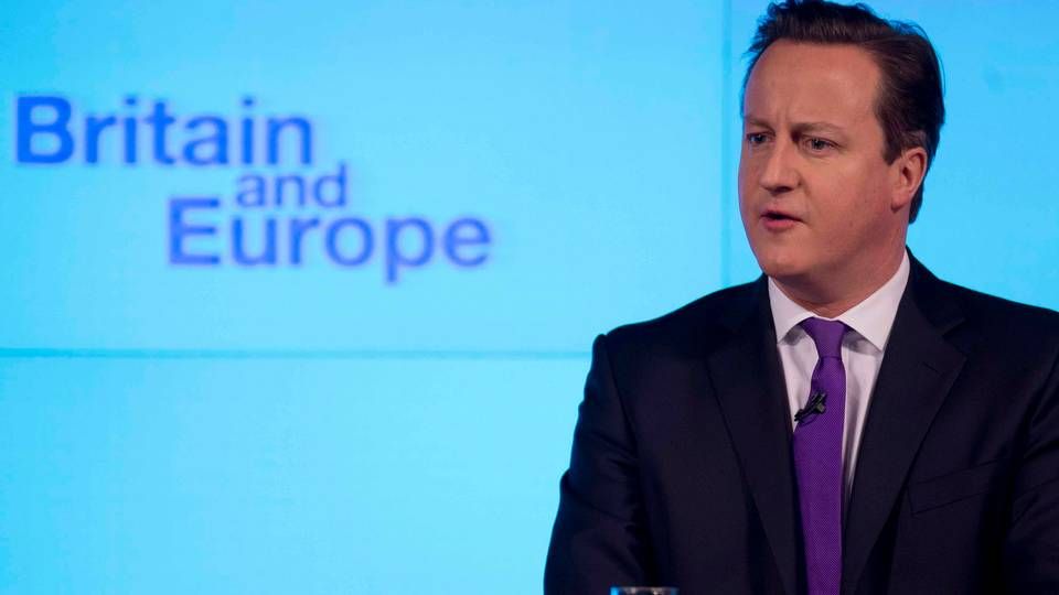 Er EU-tilhængere som premierminister David Cameron blevet forfordelt i tv-kanalens ITV's nyhedsprogrammer? Det mener EU-skeptikerne i organisationen "Vote Leave" | Foto: Matt Durham/AP/POLFOTO