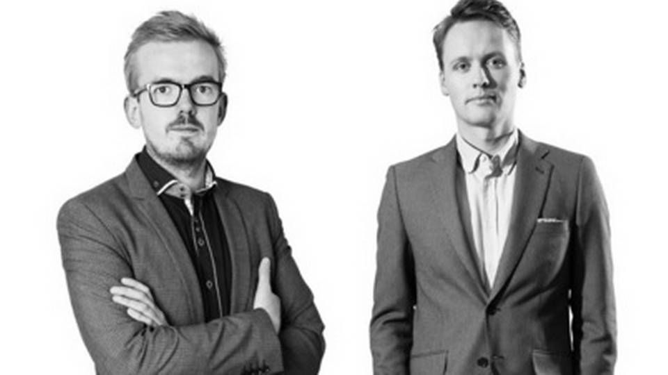 Thomas Nygaard Madsen (tv) og Christian Carlsen har dækket mediebranchen for MediaWatch siden hhv. 2015 og 2014